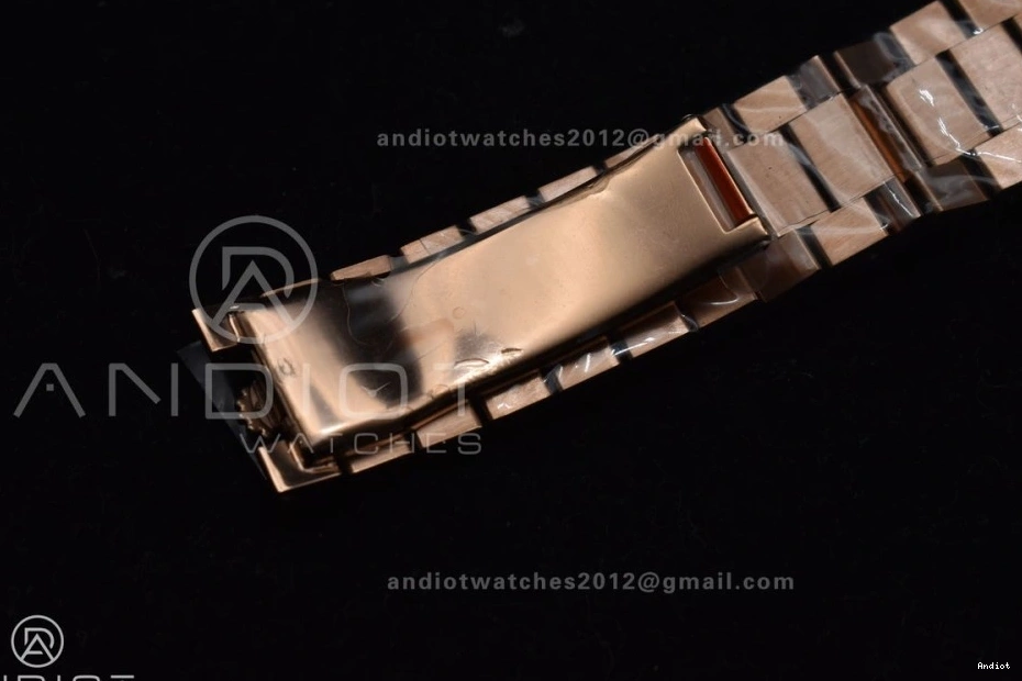 Steel DayDate Crystal A2836 705 GMF 40 Markers Dial Bracelet On President RG 904L V RG Lightweight Plated 0822